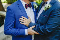 Bild vergrößern: Couple of gay men getting married